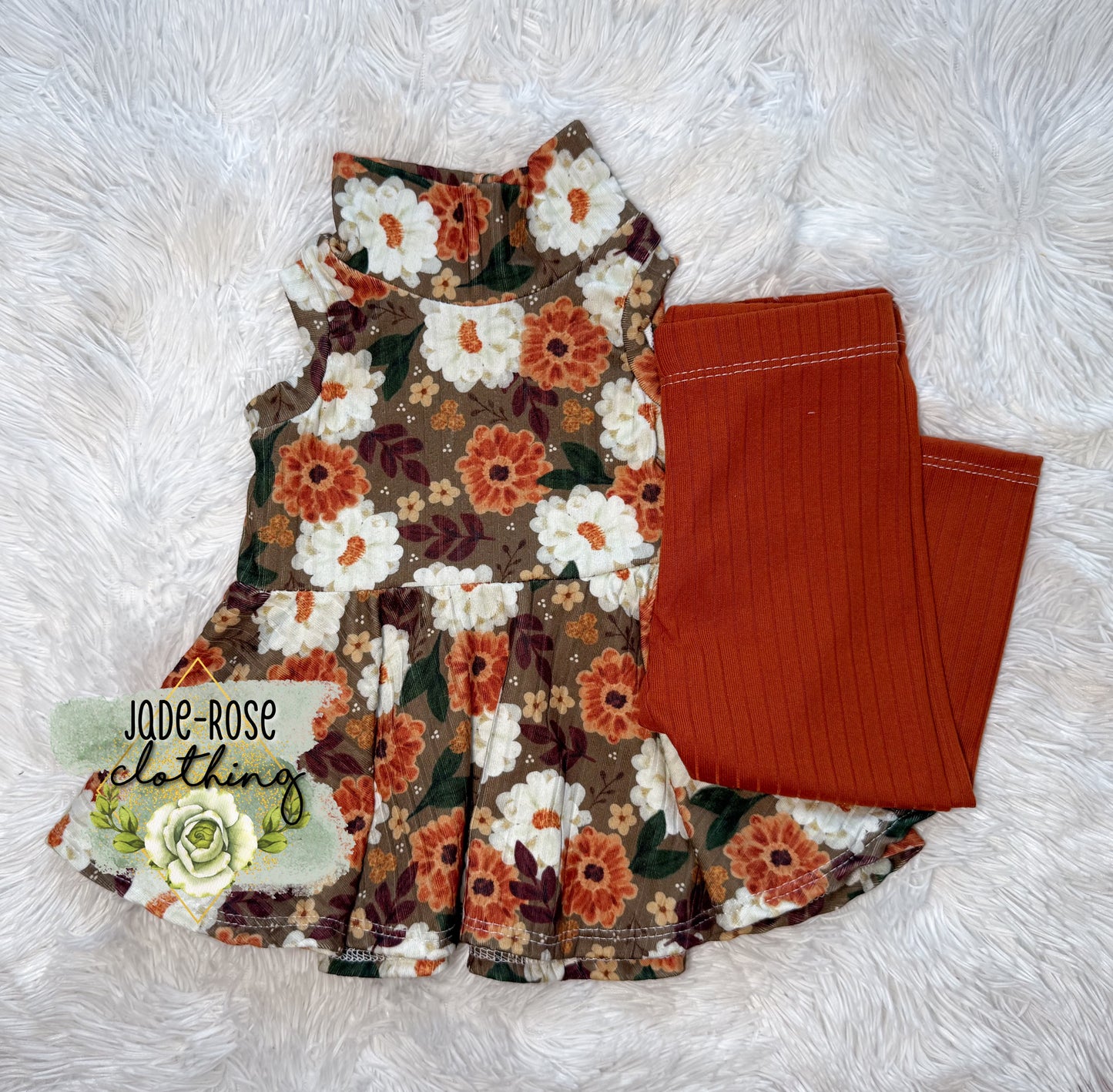 9/12M Mockneck Peplum & Leggings