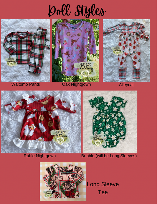 *PREORDER* Cozy & Bright Christmas- DOLL STYLES